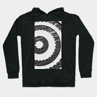 Wooden Black Cogs Hoodie